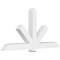 Ekena Millwork Kennewick Architectural Grade PVC Gable Bracket, 84"W x 42"H x 6"D x 6"F, 12/12 Pitch GBP084X42X0606KEN00 - alternate 1
